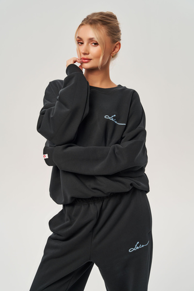 Bluza Lala Style Flora Grafitowa