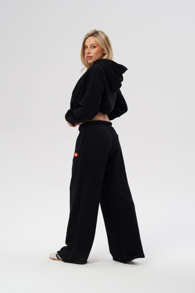 KISS Czarne Luźne Spodnie November