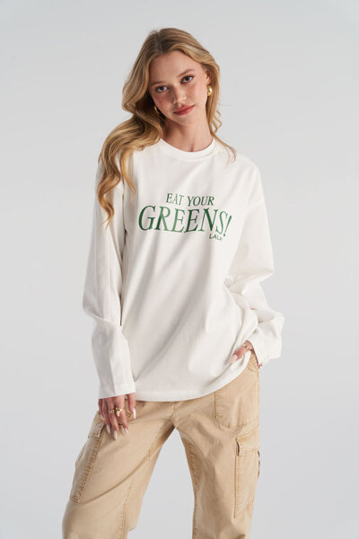Koszulka z długim rękawem Eat Your Greens Contrast Longsleeve