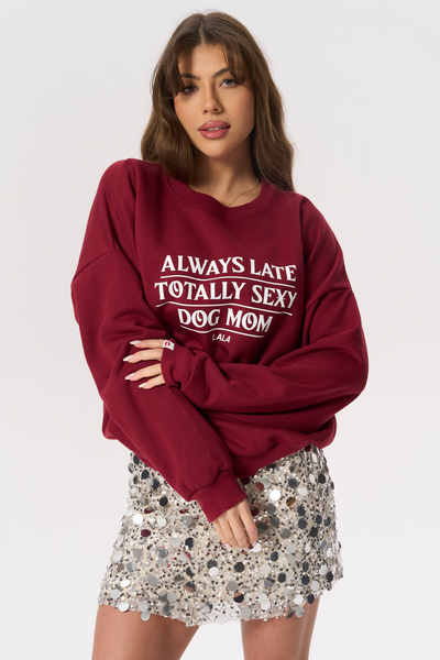 Bluza Lala Always Late Flora Bordowa