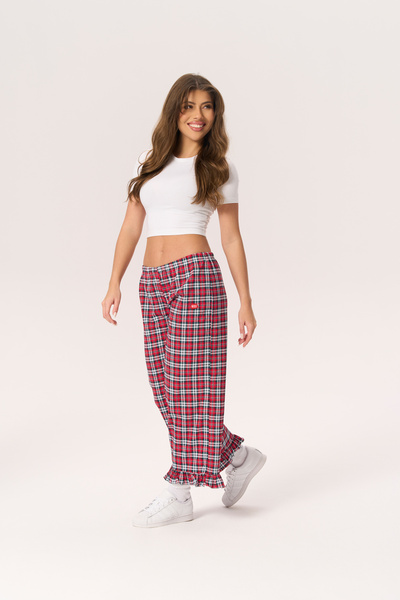 KISS Spodnie Piżamowe w Kratę