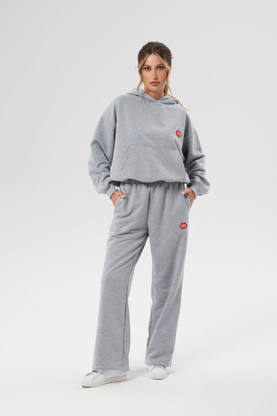 KISS Szare Luźne Spodnie November