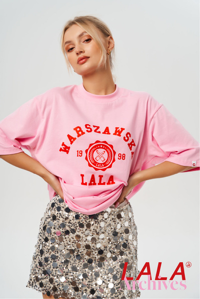 [preorder] LALA ARCHIVES Koszulka Warszawska Lala Summer Pink