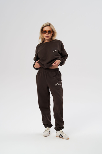 Spodnie SportyPants Lala Style Czekoladowe