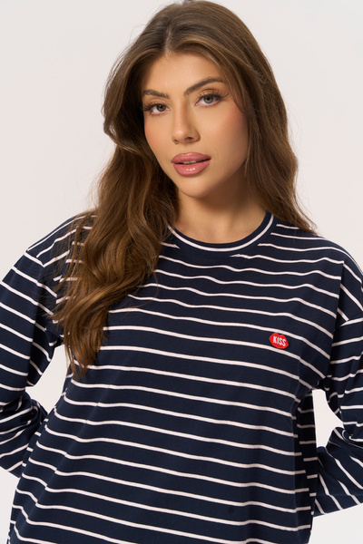 Kiss Journal Bonjour Longsleeve w paski