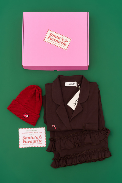 XMAS BOX Piżama Candycane + Czapka