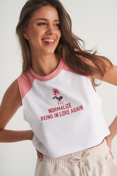 NORMALIZE BEING IN LOVE AGAIN SUMMER TOP