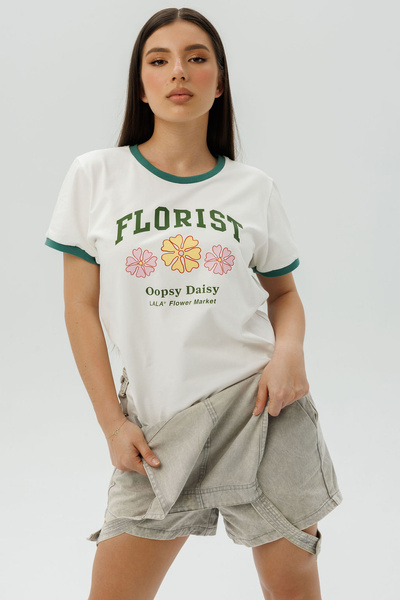 Koszulka Lala Florist French-Fit