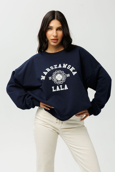 Bluza Warszawska Lala Flora Navy