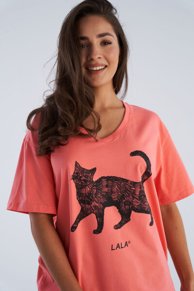V-Neck Lala Black Cat Classic