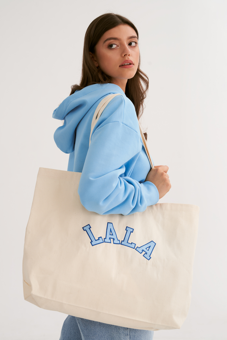 Blue LALA Tote Bag