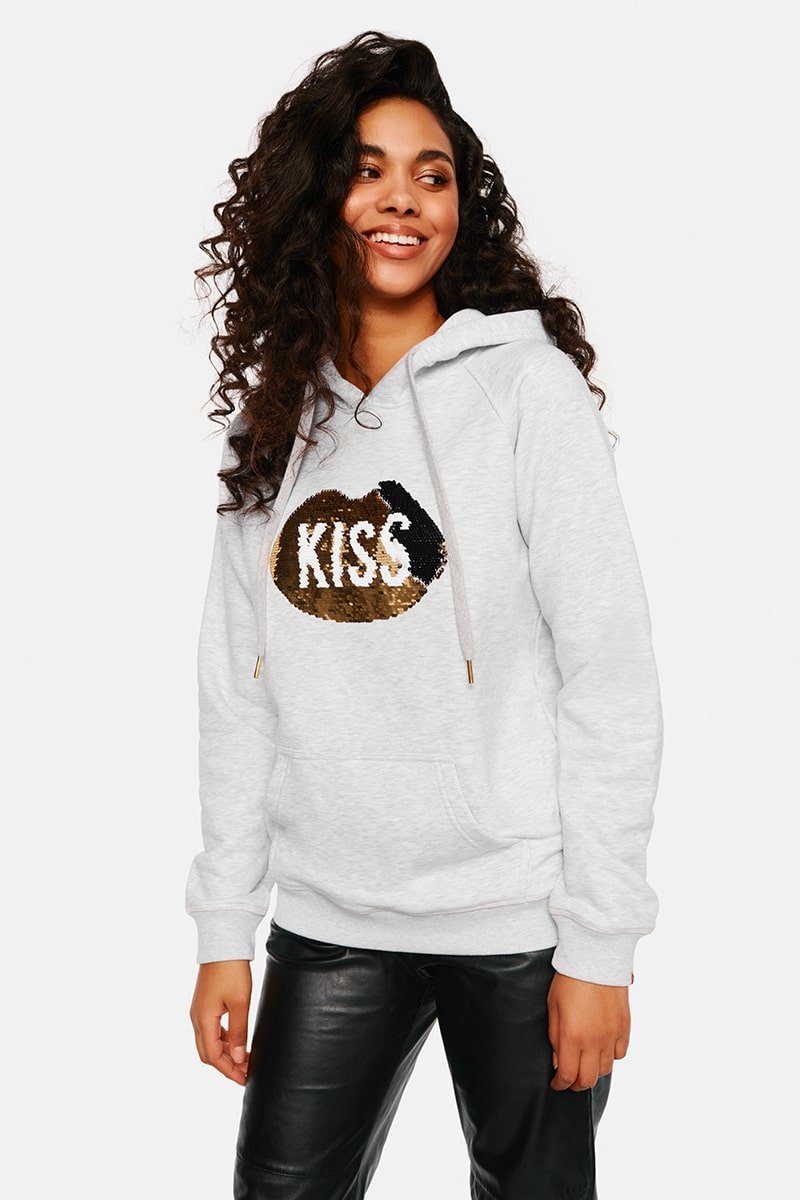 KISS Light Grey Hoodie