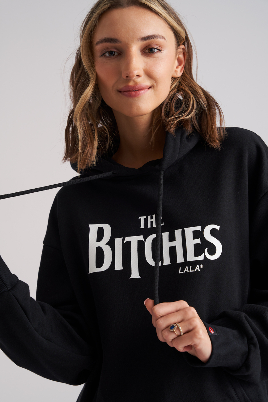 LALA THE BITCHES POCKET HOODIE 