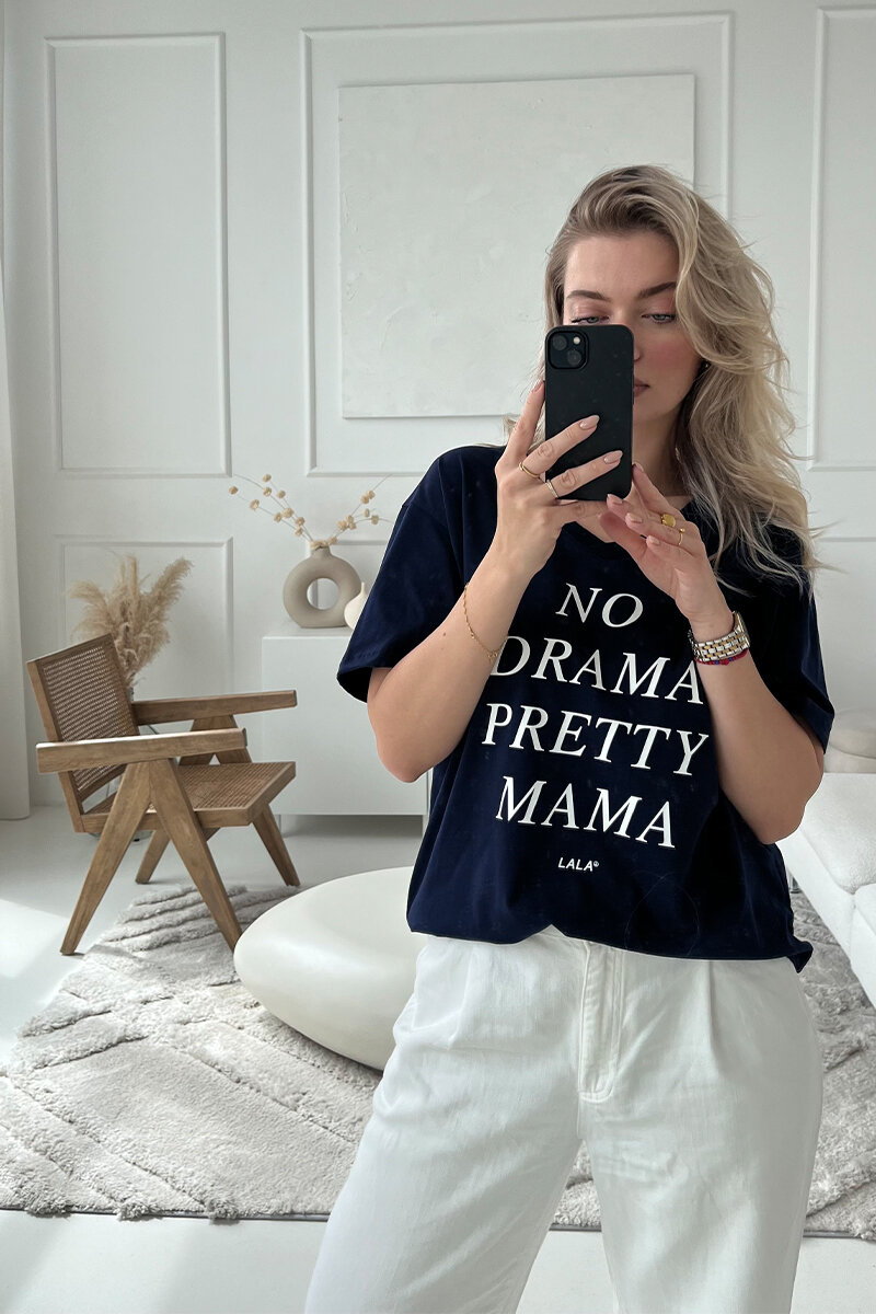 NO DRAMA V-NECK T-SHIRT