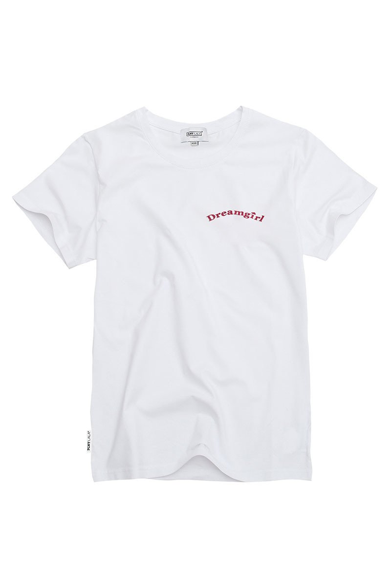 Petite Dreamgirl French Fit White Tee