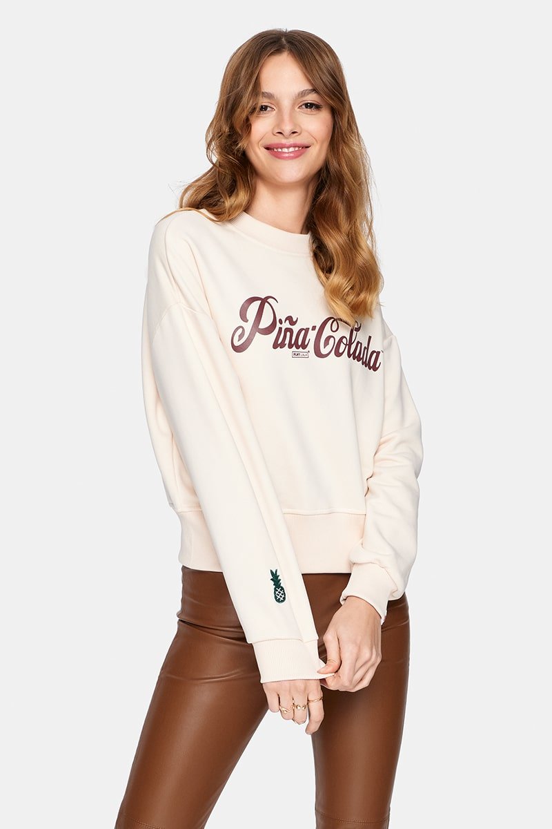 Pina Colada Naive Creamy Sweatshirt